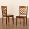 Baxton Studio Caron Modern and Contemporary Transitional Walnut Brown Finished Wood 2-Piece Dining Chair Set 180-11431-Zoro - alternate 2